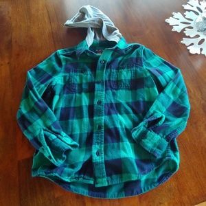 Boys size 7/8 plaid shirt
